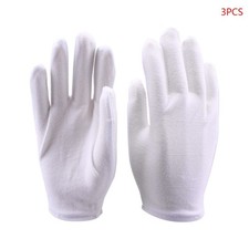 Works Glove for Coin Jewelry Silver Inspection White Cotton Gloves Comfortable
