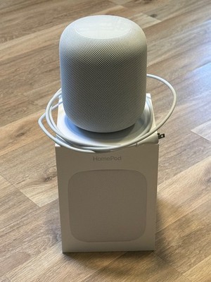 Apple HomePod (1st Gen) Smart Home Speaker A1639 Pristine in Box, but *NO POWER*