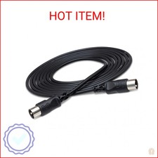 Hosa MID-305BK 5-Pin DIN to 5-Pin DIN MIDI Cable, 5 Feet