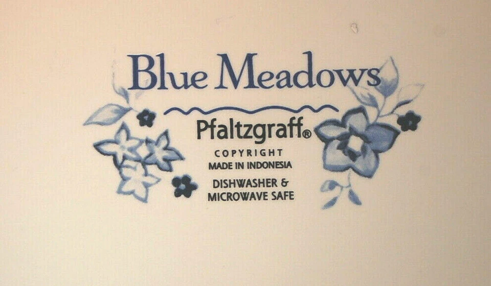 Pfaltzgraff Blue Meadows Suave 4 Piezas Cena, Ensalada, Tazón, Taza C1089 Foto 2 de 4