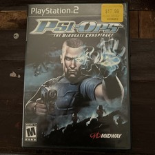 Psi-Ops: The Mindgate Conspiracy (Sony PlayStation 2, 2004) With Manual