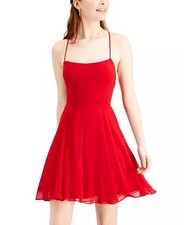 Chic Red Mini Dress with Spaghetti Straps size 5 Juniors women