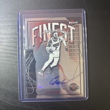 Cam Whitmore Auto 2025-26 Topps Finest Basketball Card Rockets
