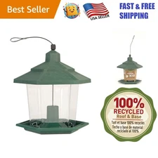 Pennington Earth Smart Petite Ecozebo Bird Feeder Green 2.5 Pounds
