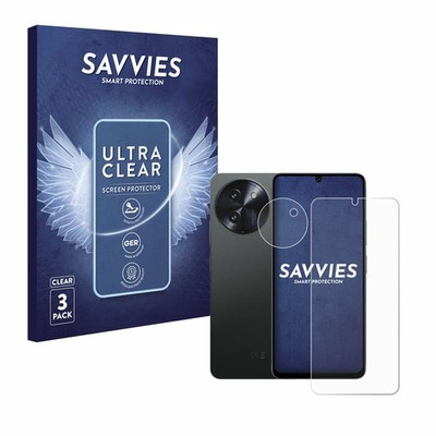 6x Schutzfolie Doogee Note 59 Pro Plus (Display+Kamera) Display Schutz Folie