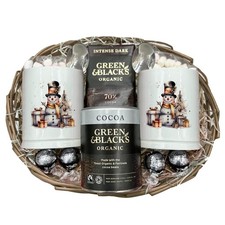 Couples Green & Blacks Hot Cocoa Gift Hamper Gran Grandad Parents Christmas Set