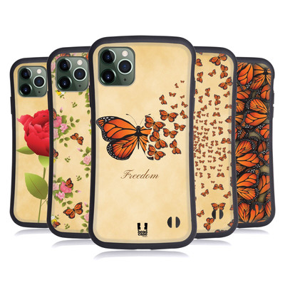 HEAD CASE MONARCH-SCHMETTERLING MUSTER HYBRID HUELLE FÜR APPLE iPHONES HANDYS