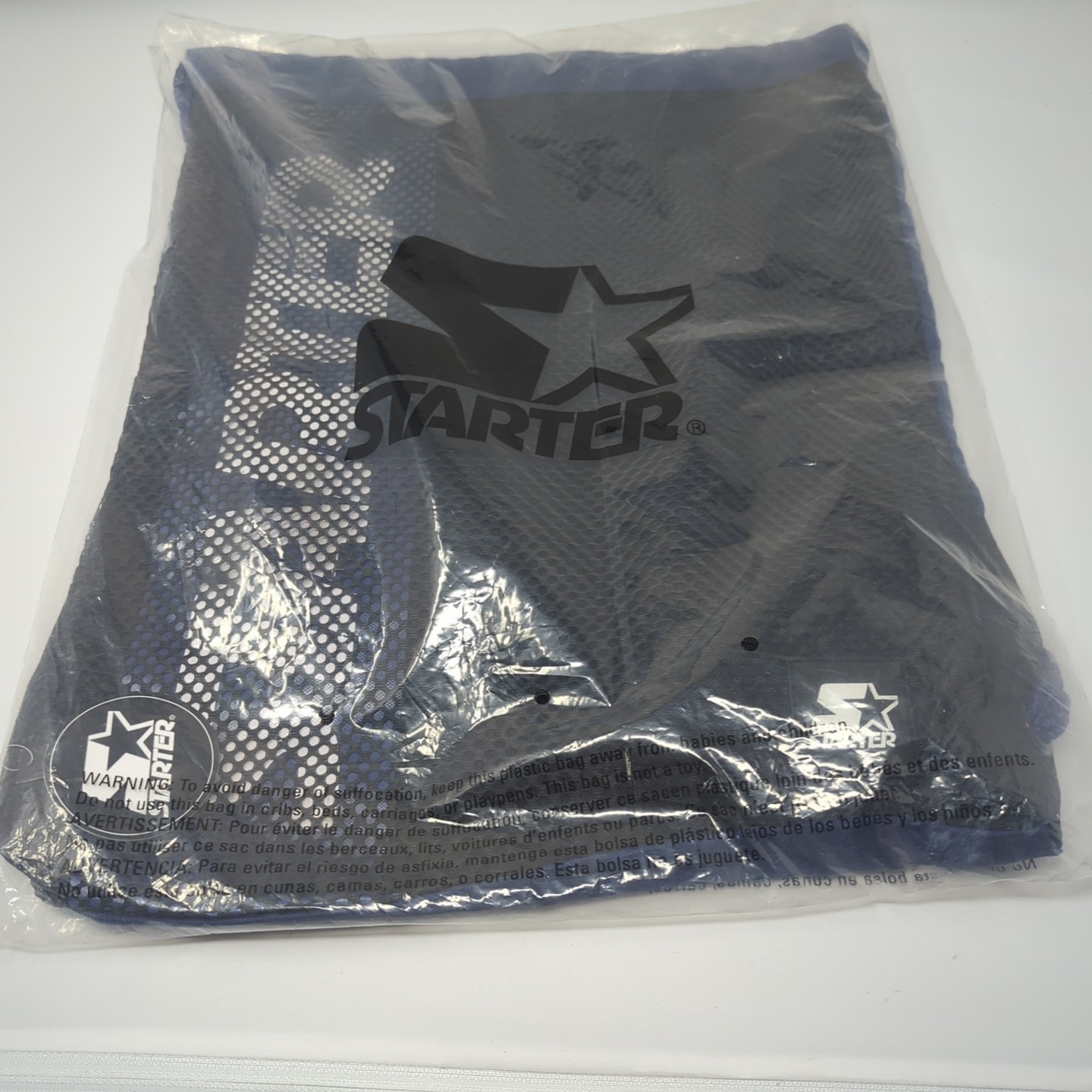 Starter Vintage Drawstring Backpack Blue One Size… - image 2