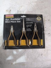 Nos Craftsman Professional 3pc Precision Mini Pliers Set 45673 Goldblack New