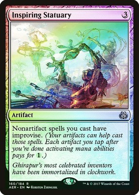 Inspiring Statuary FOIL Aether Revolt PLD Artifact Rare MAGIC CARD ABUGames
