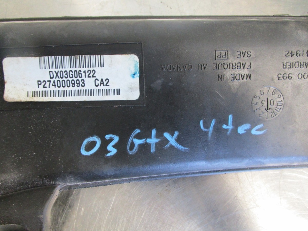 03 SEADOO GTX 4 TEC SC LEFT EXHAUST RESONATOR LH 274000993