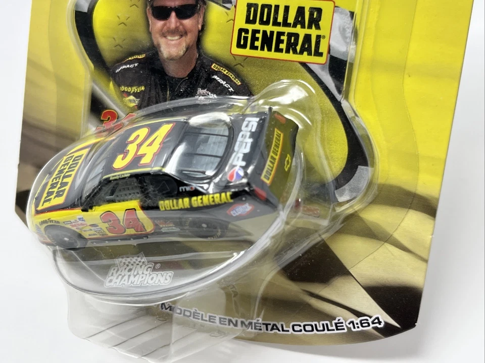 RARO 2005 Racing Champions Randy Lajoie #34 Dollar General NASCAR 1:64 Promoción Foto 3 de 4