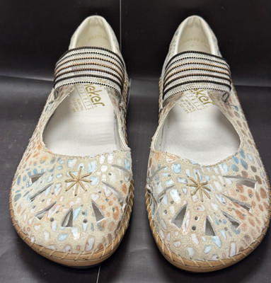 RIEKER Cindy Mary Jane Shoes Women s Sz 40 Casual