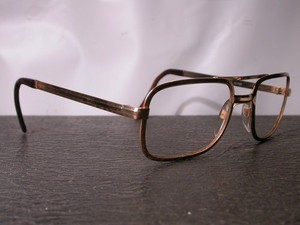 Vintage MC Bright Gold Filled Top Bar Eyeglasses Frames Made in USA