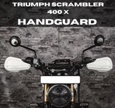 HANDGUARD WHITE FIT FOR TRIUMPH SCRAMBLER 400X
