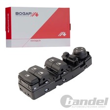 BOGAP FENSTERHEBERSCHALTER SCHWARZ FAHRERSEITE passend f�r BMW 5 6 X3 | B7358107