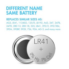 2 Pack LR41 LR41 AG3 392A 192 SR41 LR736 392 Alkaline Battery