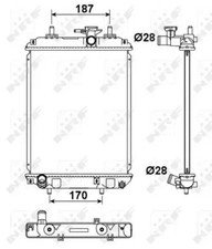 Radiateur Subaru JUSTY