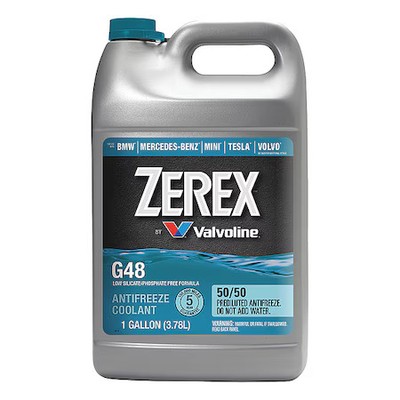 Zerex 859537 Antifreeze Coolant, Blue, 1 Gal. Sz, 7.1 Ph