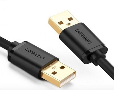6957303813117 Ugreen 10311 USB Kabel USB 2.0 2 m USB A Schwarz, Gold UGREEN