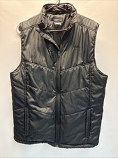 McDonald s Apparel Collection Puffer Vest Jacket Black Employee Zip-up Sz Large