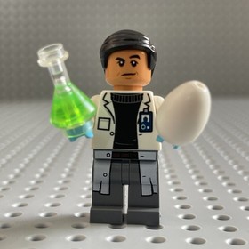 LEGO Dr. Henry Wu Minifigure White Lab Coat Jurassic World jw015 75919 (2015)
