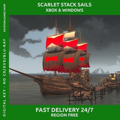 Sea of Thieves - Scarlet Stack Sails Segel Skin | Xbox One/Series S/X | Windows