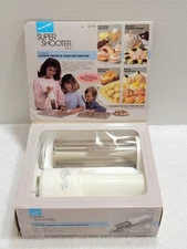 PROCTOR SILEX CORDLESS COOKIE PRESS FOOD DECORATOR #GO123 SUPER SHOOTER PLUS EUC