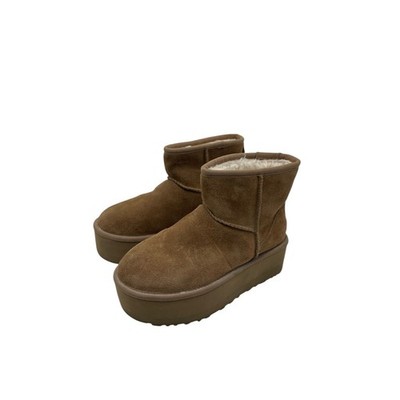 UGG Classic Mini Platform Womens Boots Brown EU 37