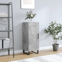 Sideboard Betongrau Holzwerkstoff 34,5X34X90 Cm Kommode Wohnzimmer
