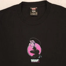 Marvel Huf SpiderGwen Crew Neck Short Sleeve T Shirt Adult Mens Size L Black