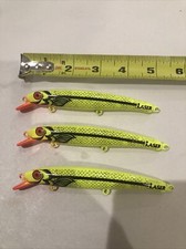 THREE (3) Halco 5”  LAZER   Lure in GREAT COLOR- NEW OLD STOCK  SL34