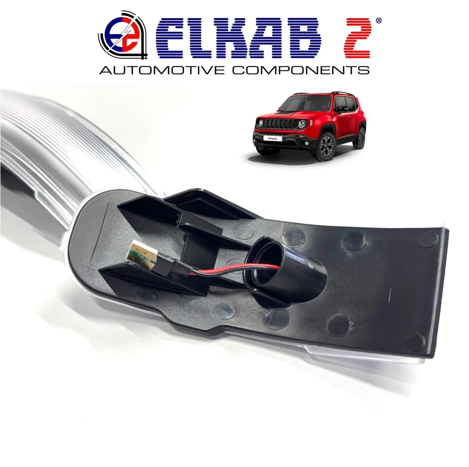 Coppia Luci a Led Freccie Specchio Bianche Jeep Renegade Indicatori Direzione Foto 4 de 4