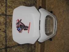 Protector de luz de cabeza de visera de viento para faros deportivos dobles para moto de cross