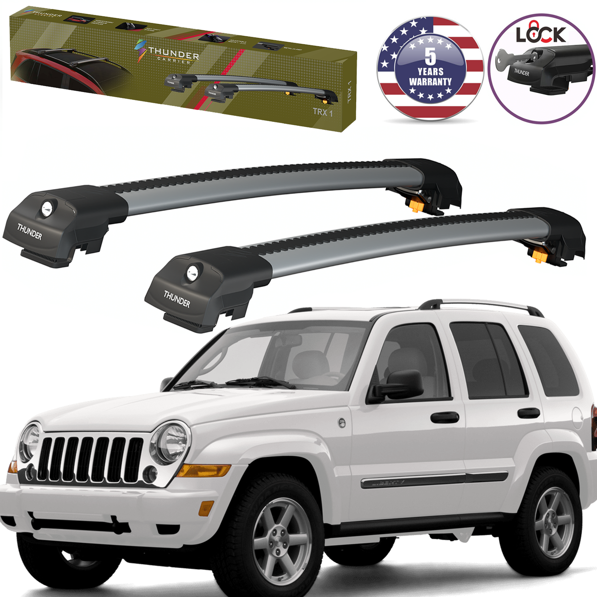 Jeep Wrangler 2006 Jeep Liberty Roof Rack Cross Bars Roof