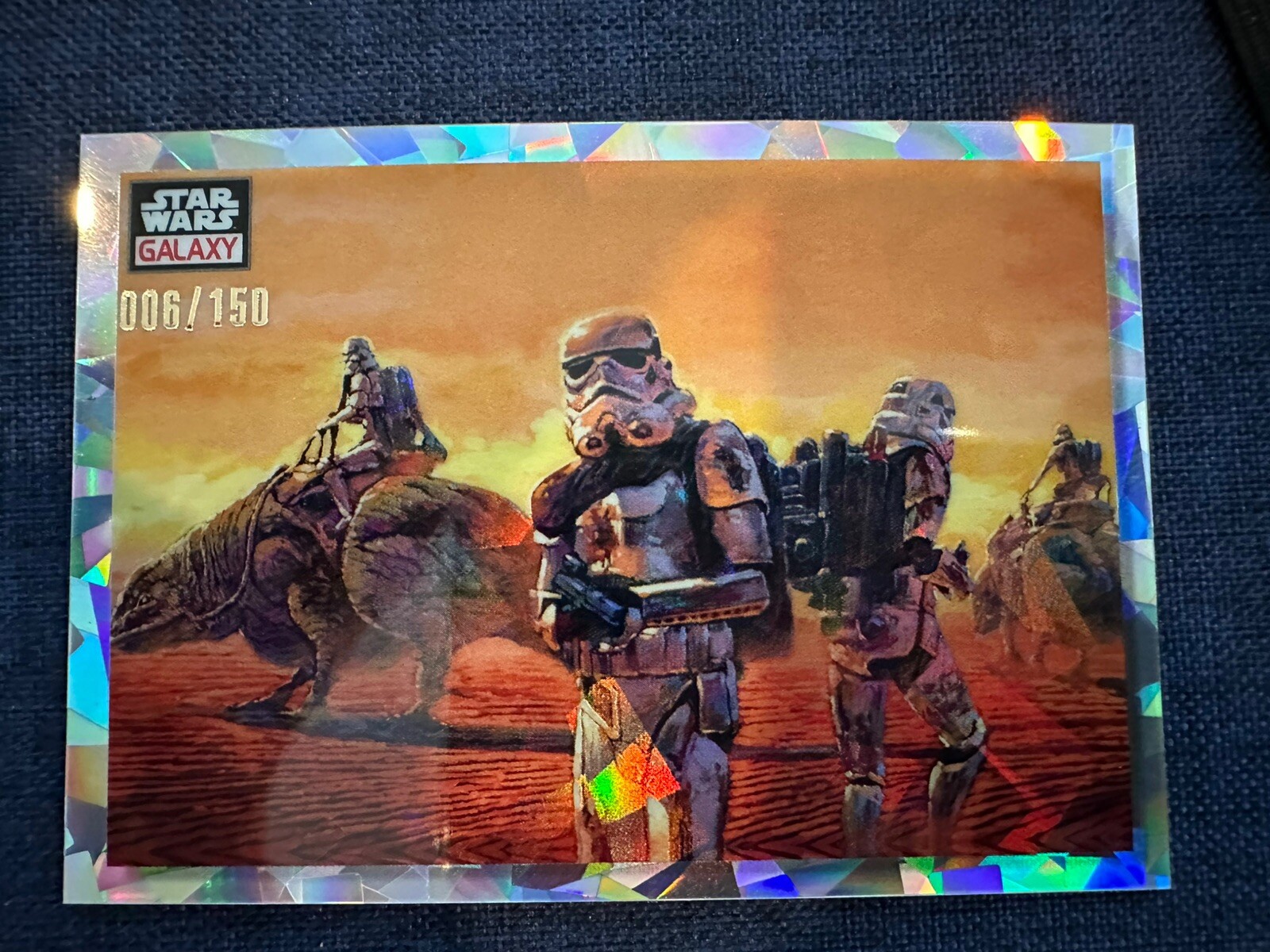 2023 Topps Chrome Star Wars Galaxy Sandtroopers #85 Atomic Refractor /150!
