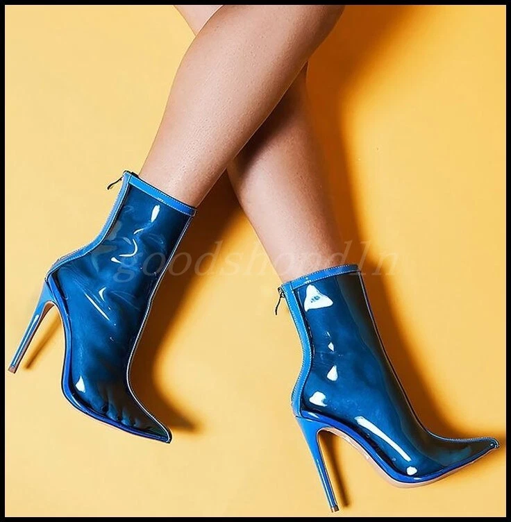 Clear pointed hotsell toe booties