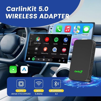 Carlinkit 5.0 Wireless Carplay Android Auto Box Multimedia Video Player Adapter