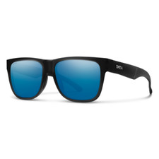 Smith Optics LOWDOWN 2 Matte Black Chromapop Polarized Blue Mirror Sunglasses