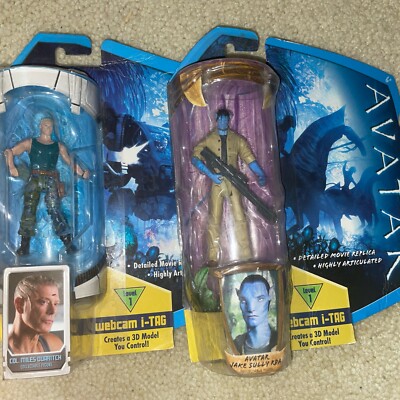 Jake Sully Rda Avatar Jake Sully RDA 3.75” Action Figures Mattel 2009 + Col. Miles ...