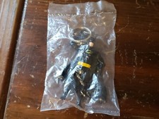 VTG 1990's Applause DC Comics PVC Black Batman Keyring Keychain 3" Tall
