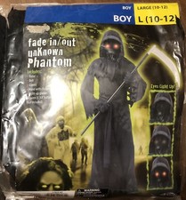 NEW Boys 5-Piece Fade In/Out Unknown Phantom Halloween Costume Size 10/12
