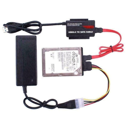USB 3.0 to 2.5” 3.5” 5.25” IDE SATA Hard Drive HDD Converter Docking L9H8 R W6W9 - Picture 7 of 8