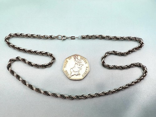 Sterlingsilber Mehrglieder Kabelkette Halskette, 21 Zoll/54 cm, 14,52 g - Bild 3 von 7