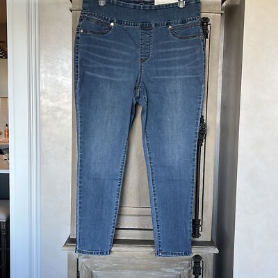 Seven7 Melissa McCarthy Ultra High Rise Jean Legging Tummy Toner Transform Size 