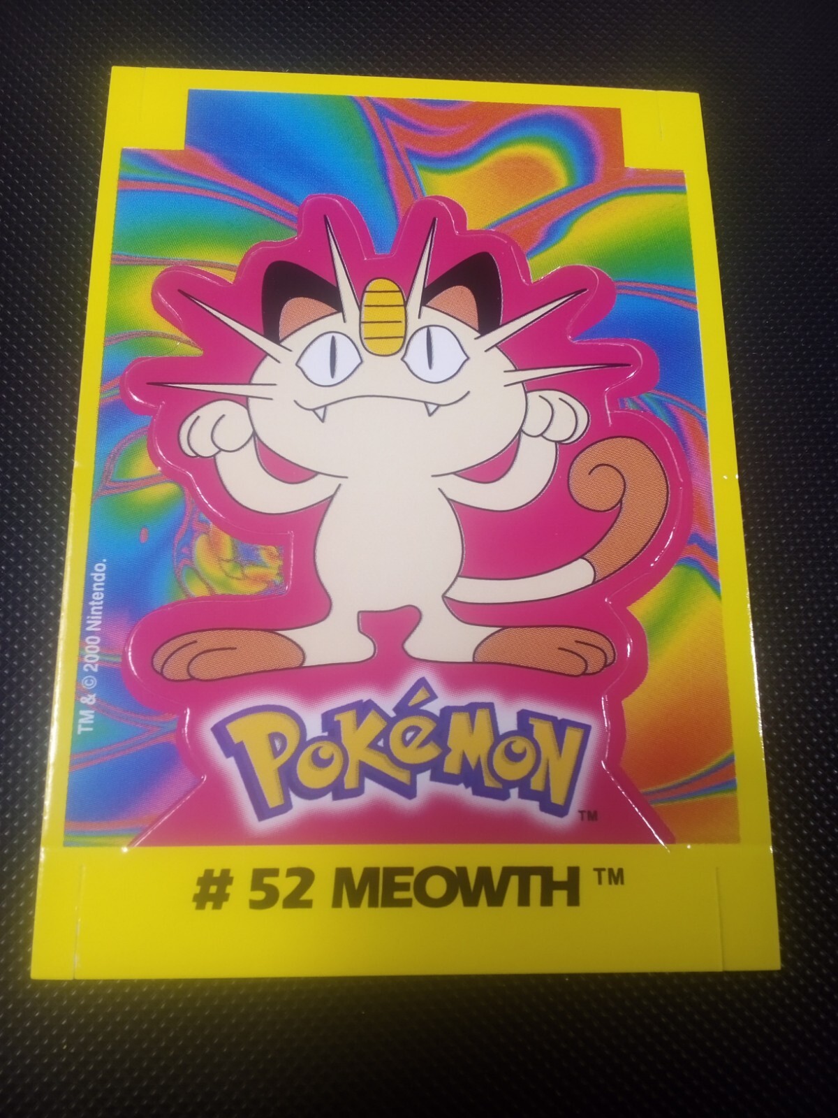 2000 Pokemon Navarrete Kanto Peru Buildable Card Meowth #52 Vintage US Seller