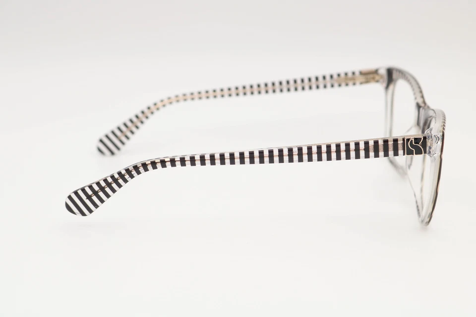 Armações de óculos Kate Spade Temperance listra preta quadrada M4P 49-18-140 - Imagem 3 de 4