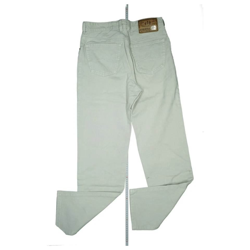 Pantalones de mezclilla para hombre Joker pierna recta calce regular 48 32/34 W32 L34 beige gris EXCELENTE Foto 3 de 4