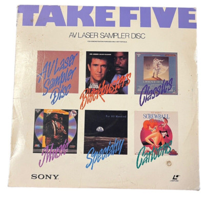 TAKE FIVE AV Laser Sampler Disc Sony Laserdisc Free Shipping
