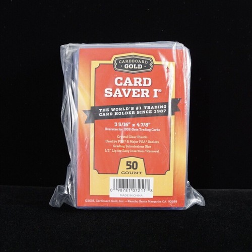 Cardboard Gold Card Saver 1 - 50 Count - In Hand - 第 1/2 張圖片